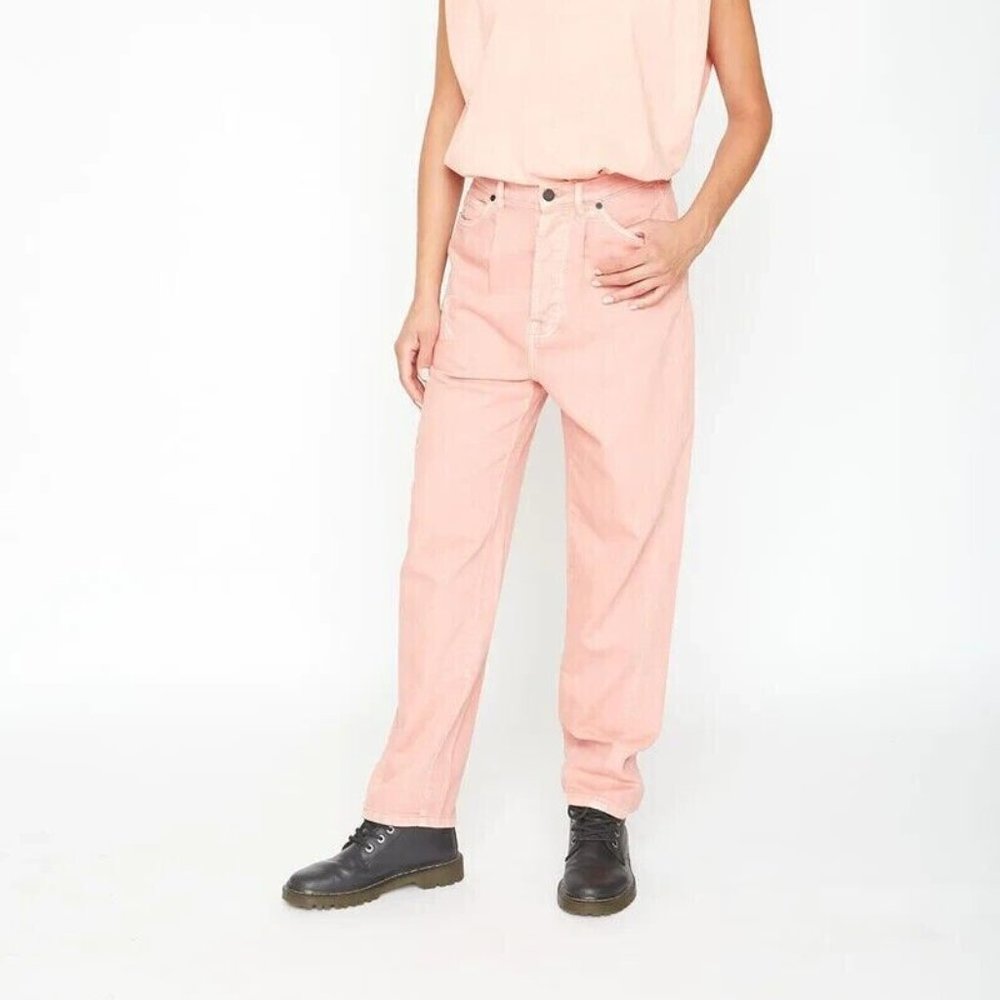 Free People x Sandrine Rose Wide Leg Pant Jeans Petal Pink NWT Size 28